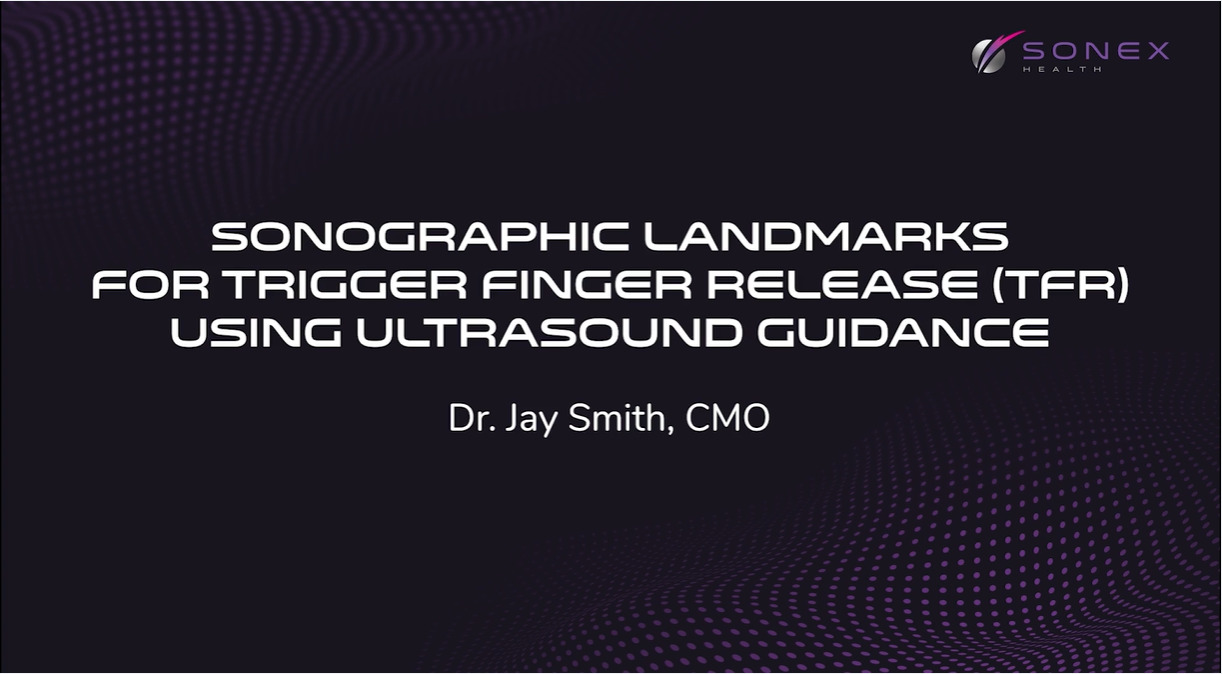 Sonographic Landmarks for Trigger Finger Release using Ultrasound Guidance